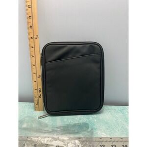 Black Zippered Ereader‎ iPad mini Organizer Pouch Bag Case